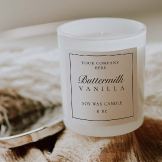 製品ラベルJARミニマルブランディングボックスステッカー スクエアシール