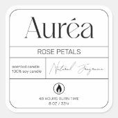 製品ロモダンゴろうそくラベル スクエアシール (正面)