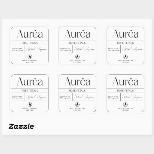 製品ロモダンゴろうそくラベル スクエアシール (シート)