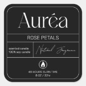 製品ロモダンゴろうそくラベル スクエアシール (正面)