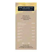 製品価格表熱帯パーム葉金ゴールドクラフト ラックカード (正面)