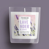 製品包装エレガントキャンドルラベル写真付き スクエアシール