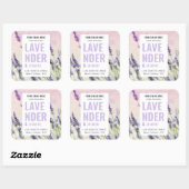 製品包装エレガントキャンドルラベル写真付き スクエアシール (シート)