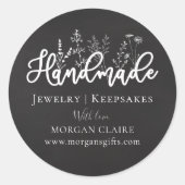 製品包装ギフト山花インク手作り ラウンドシール (正面)