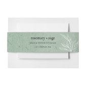 製品包装セージ緑ソープラップ 招待状ベリーバンド (正面例)