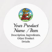 製品原料ハンドメイド/エッセンシャル油ボトル ラベル (デザイン2)