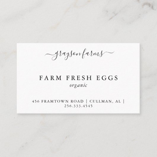 製品名刺 名刺 (正面)