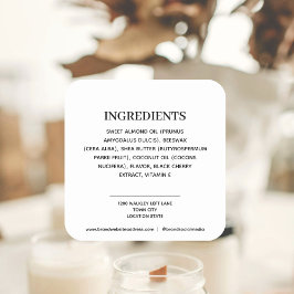 製品成分 スクエアシール