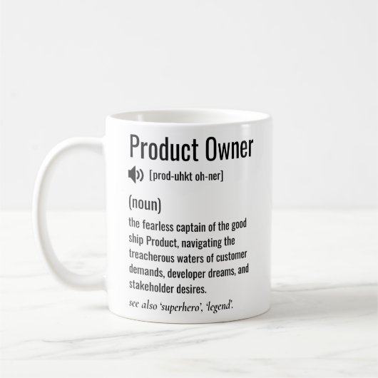 製品所有者の定義 コーヒーマグカップ (左)