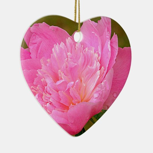 製品淡い色のにピンク色の牡丹 セラミックオーナメント (右)