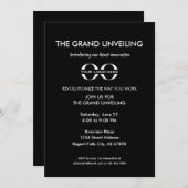 製品発売の大除幕イベント 招待状 (正面/裏面)