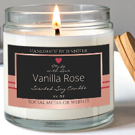 製品素晴らし包装ラベルブラックバラ金ゴールド 長方形シール