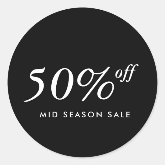 製品販売ステッカー ラウンドシール (正面)