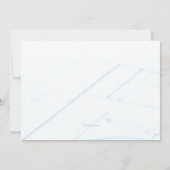 製図ツールの卒業招待状 招待状 (裏面)