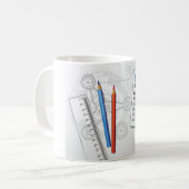 製図事務用品 コーヒーマグカップ (正面左)