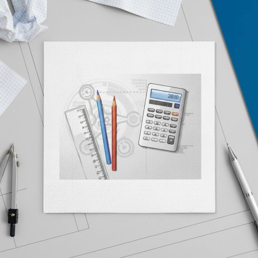 製図事務用品 スタンダードカクテルナプキン