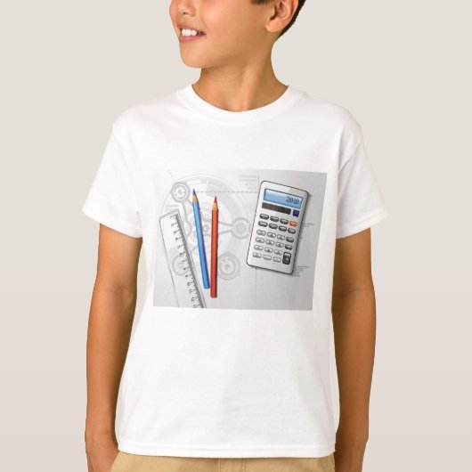 製図事務用品 Tシャツ (正面)