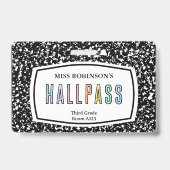 製図帳教室用廊下パスリラックマ バッジ (正面)