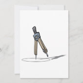 製図用コンパス 描画 幾何学ツール 招待状 (正面)