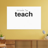 製教えおもしろい先生 キャンバスプリント (インサイチュ (リビング))