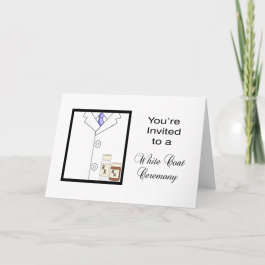 製薬ホワイトコートセレモニー招待状 招待状 (正面)