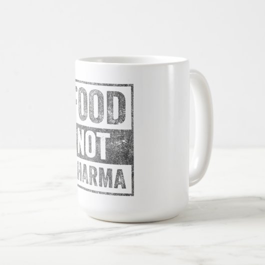 製薬以外の食品の自然オーガニック栄養 コーヒーマグカップ (正面右)