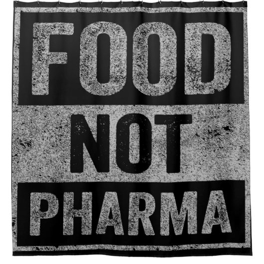 製薬以外の食品の自然オーガニック栄養 シャワーカーテン (正面)