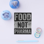 製薬以外の食品の自然オーガニック栄養 チラシ (シングル)