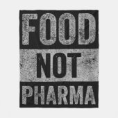 製薬以外の食品の自然オーガニック栄養 フリースブランケット (正面)