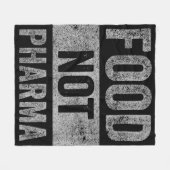 製薬以外の食品の自然オーガニック栄養 フリースブランケット (正面(横))