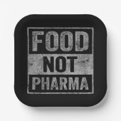 製薬以外の食品の自然オーガニック栄養 ペーパープレート (正面)