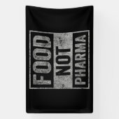 製薬以外の食品の自然オーガニック栄養 横断幕 (縦)