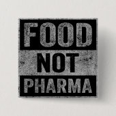 製薬以外の食品の自然オーガニック栄養 缶バッジ (正面)