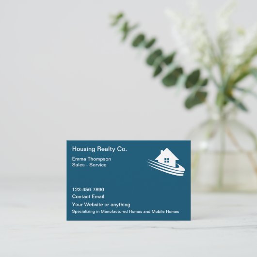 製造されたモバイルホーム名刺 名刺 (スタンド正面)