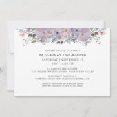 製造における80番目または誕生日フローラ年 招待状 (裏面)