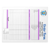 製造オーダー型枠 ノートパッド (正面)