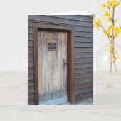 製造所の古いドア カード (黄色い花)