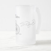 製造所のDuoWheeler Co.のオリジナル フロストグラスビールジョッキ (正面右)