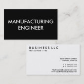 製造技術者 名刺 (正面/裏面)