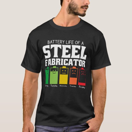 製鉄機の電池寿命 Tシャツ (正面)