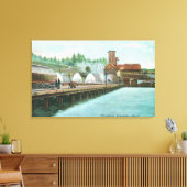 製錬所の外部ビュー キャンバスプリント (インサイチュ (リビング))