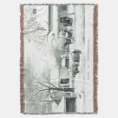 製革工のIvesの国の感謝祭のブランケット スローブランケット (正面縦)