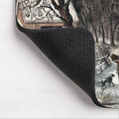 製革工及びIvesのアメリカの家屋敷の冬のマウスパッド マウスパッド (コーナー)