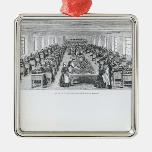 製靴工場 メタルオーナメント (正面)