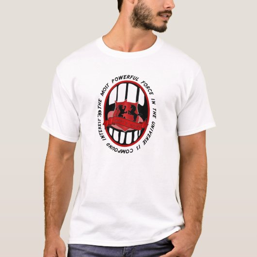 複利のお金 Tシャツ (正面)