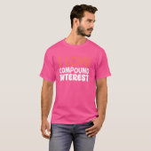 複利の株式ブローカーのエコノミストAccが大好き Tシャツ (正面フル)