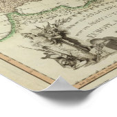 複合アトラス地中海のマップ ポスター (角)