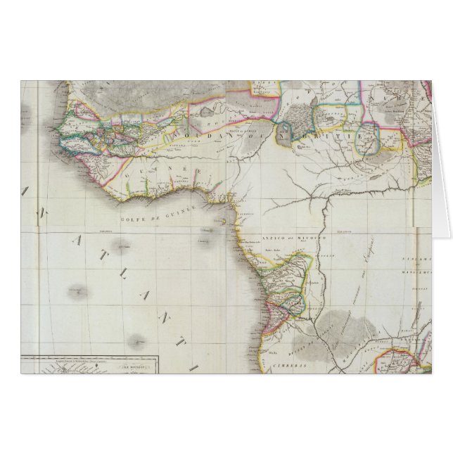 複合アフリカ地図 (正面横)