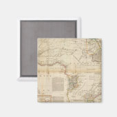 複合アフリカ手彩色地図 マグネット (正面/裏面)