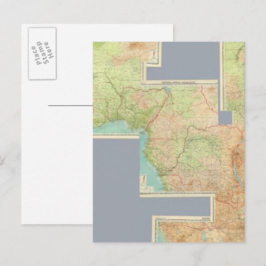 複合アフリカ ポストカード (正面/裏面)